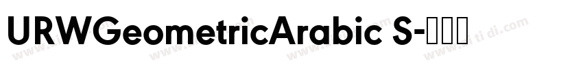 URWGeometricArabic S字体转换 URWGeometricArabic S字体转换